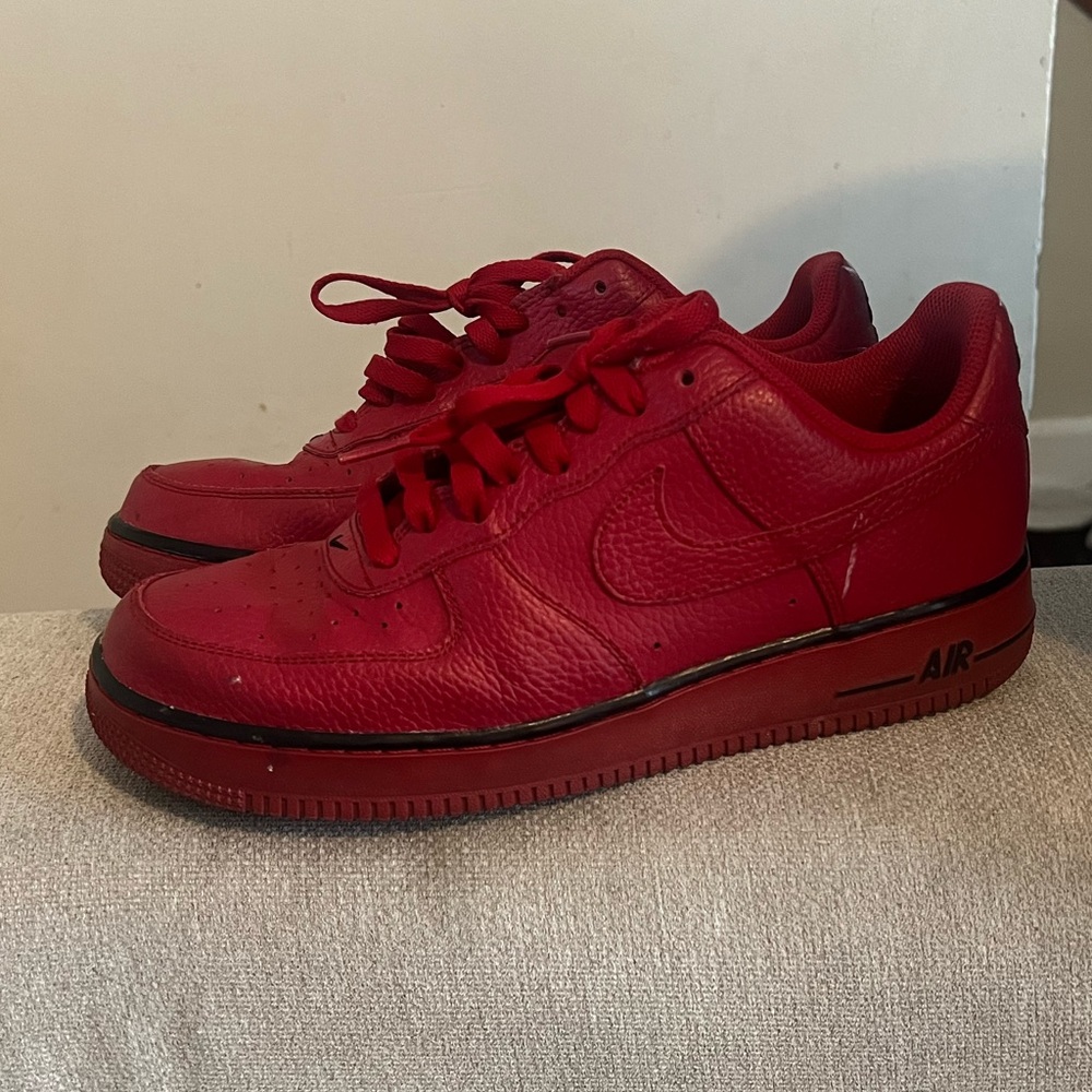 Nike Air Force 1 All-Red Sneakers 8.5 Men